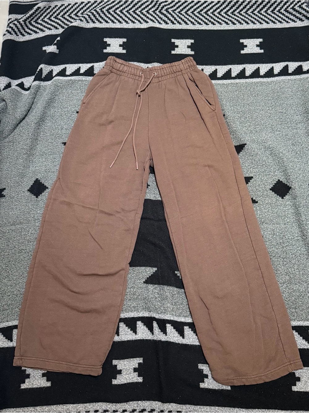 Urban Outfitters Brown Wide-Leg Sweatpants